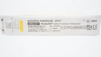 Smiths Medical 3053 JELCO ProtectIV Safety I.V. Cath. 24G x 3/4in. (x)